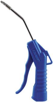 The Soft Grip Gun is available with Nozzles as shown for quiet, safe and efficient use of the compressed air supply.