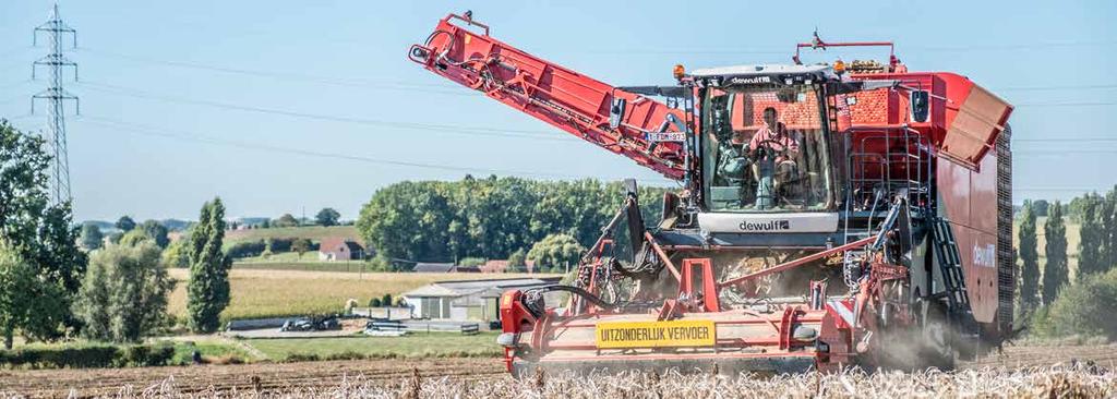 EXPERIENCE THE CAPACITY OF A REAL 4-ROW HARVESTER The Dewulf owner is progressive and tenacious. Reliable in everything he does. A hard worker who is, above all, proud of his profession.