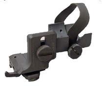 unique night vision mount that has a choice of two different positions, high or low. The user makes the selection to suit his needs. Aluminum and steel construction for strength without weight.