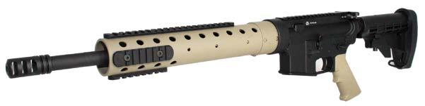 223 Bergara 416 Stainless Steel, M4 Feed Ramps, 1:8 Twist GAS BLOCK Low Profile Steel Block, Nitrite Finish, Secured w/ 2 Set Screws TRIGGER Standard Trigger FOREARM Rifle Length Round With Natural