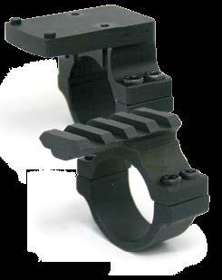 This 30mm scope ring is designed to allow the operator to extend any red dot scope with a
