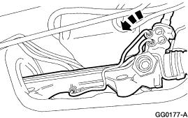 Page 6 of 14 26. Rotate the steering gear control valve housing toward the front of the vehicle. 27. Turn the steering gear input shaft to the right until the stop is reached. 28.