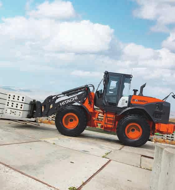 ZW140PL-5/150PL-5 FUEL EFFICIENCY Hitachi has designed the new ZWPL-5 wheel loaders to deliver high levels of performance and productivity on the job site, while using significantly less fuel than