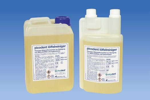 Additional model products picodent isoliermittel Gips gegen Kunststoff Based on alginate, separates plaster from plastic Well-suited for plastic prosthetics.