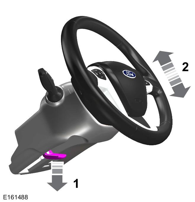 Steering Wheel ADJUSTING THE STEERING WHEEL WARNING Do not adjust the steering
