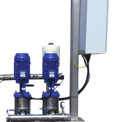 PRO Range Controls PRO Control Philosophy The Powerboost PRO range is made up from two or three pumps in parallel, managed by a variable speed controller for each pump to keep the system pressure