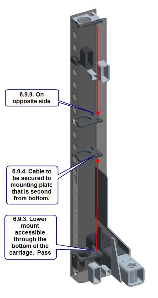 7. At the bottom of the column, remove the hitch pin, pulley pin and pulley from the baseplate (Figure 14). Route equalizing cable around pulley and reassemble the pulley to the baseplate.