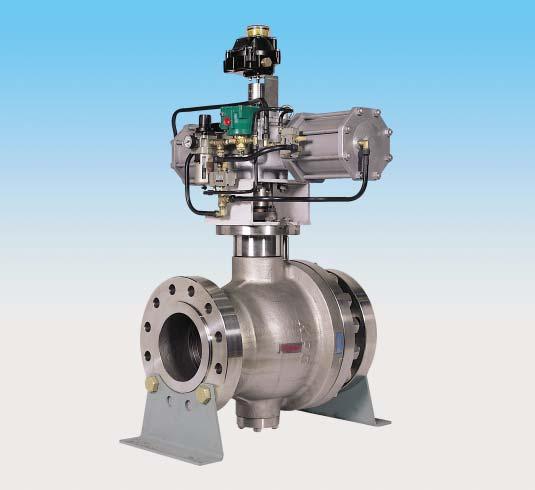 KPC 2 pc Trunnion Ball Valve for a Wide Range of Applications including the most Severe Services Features: - Trunnion supported ball. - Double block and bleed.