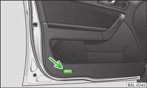 Illuminated storage compartment on front passenger side First read and observe the introductory information given on page 47.