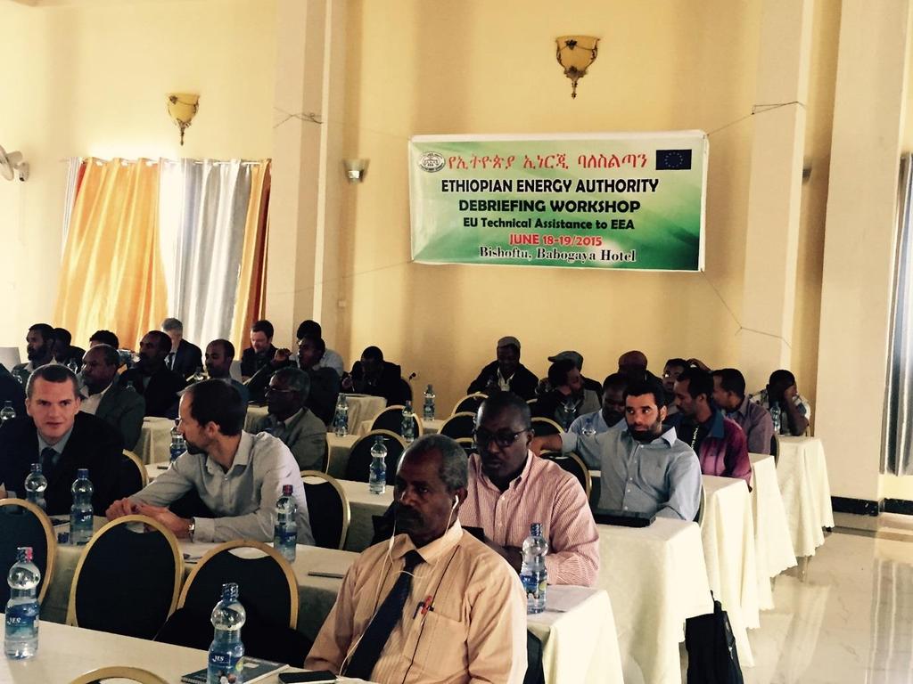 Workshop: EU Technical Assistance Support to the Ethiopian Energy Authority The European Union supported a two-day workshop held on 18-19 June 2015, in Bishoftu just outside Addis Ababa, Ethiopia.