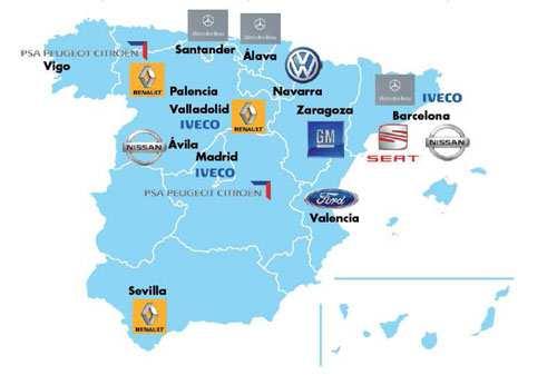 Car Manufacturing Industry 2nd largest car manufacturer in Europe and 12th in the world. 1st manufacturer of Industrial Vehicles in Europe. Spain Automotive Parts Industry ranks 6th in the world.