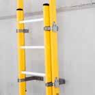 Optionally, the ladder can be fitted with two hand grips which extend out of the pit and which are folded away after use.
