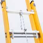 1. Fibreglass ladders MODEL 03 FIBREGLASS ROPE-OPERATED EXTENSION LADDER The ladder is fast and easy to operate thanks to its rope and pulley system designed to be handled from the front, making the