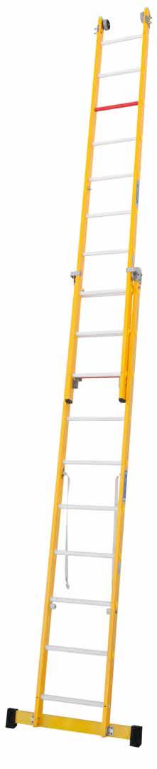 MODEL 06 FIBREGLASS MULTI-PURPOSE LADDER This multi-purpose ladder offers the possibility of being used as either a