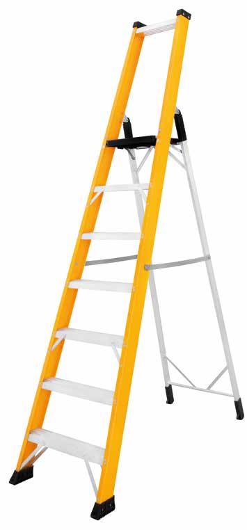 1. Fibreglass ladders MODEL 9 FIBREGLASS DOUBLE-SIDED STEPLADDER WITH