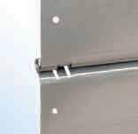60 50 Roller door guide An advanced profile processing system is used to obtain steel guides