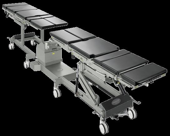 Purpose The operating table has been designed to support patients during procedures in general surgery, urology, gynaecology, cardiosurgery, neurosurgery, proctology, ophthalmology, laryngology,
