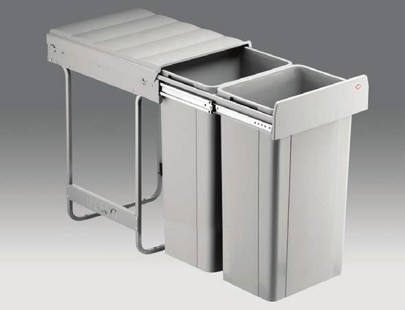 WBHP3000 WESCO HAND PULL BINS Wesco Hand Pull waste bins allow for two-way waste separation, are fast and simple to install and allow for easy access when loading & emptying through