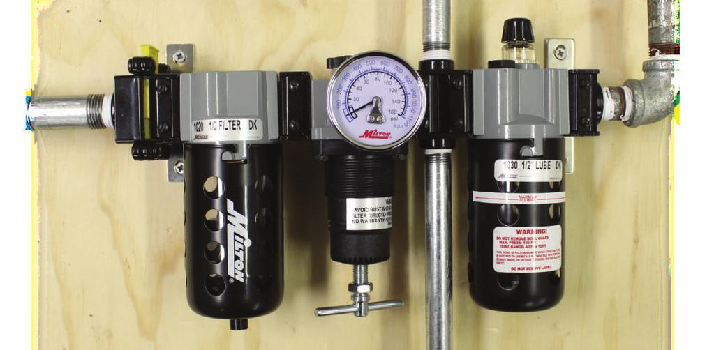 TOOL & COMPRESSOR OILS, MINI F-R-Ls, FILTERS, REGULATORS, LUBRICATORS, COMPRESSOR ACCESSORIES FRL Fun Facts Air Compressor Compatibility: Big or small, our FRL systems will work with whatever