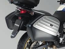 (45L-colour-matched) holds luggage to rear carrier and pillion seat black colour 45L of carrying capacity can store two full-face