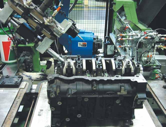 Customer example Application consists of sealing redundant oil galleries on cylinder heads and blocks in order to improve the total quality of the engines.