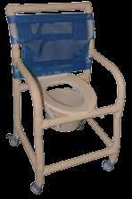 Blue (B), Dark Green (G), or Mauve (M) mesh backrest 798-250(colour)....... Shower/Commode Chair.