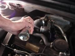 With warm engine, spray the product into the air intake manifold. 4. Spray with short intervals to avoid uncontrolled rise of rpm and diesel knocking. 5.