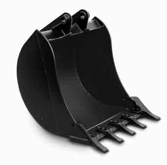 Manual 95 Bucket GP Buckets are available in a variety of widths to increase machine versatility A rolled top section increases structural integrity Replaceable wearparts increase durability and