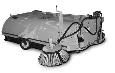 COMPACT LOADALL Sweeper Collector B Heavy duty one piece canopy for superior structural strength Floating mounting frame allows the sweeper to follow the contours of the ground Optional internal