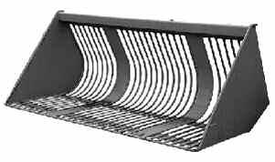 LOADALL Beet Basket Suitable for handling root crops Spaced bar design to allow small material to drop through Round bar protection on leading edge to minimise crop damage C Part Number Width Width