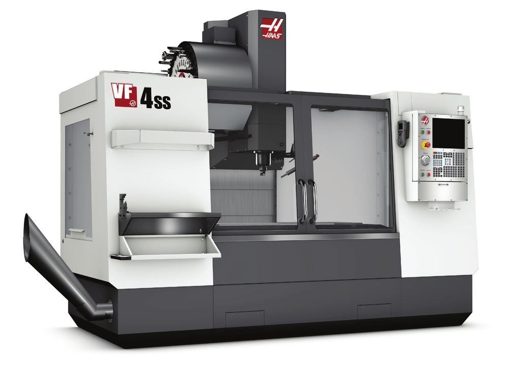 ISO standard G-code programming through the user-friendly, full-function Haas CNC control Warranty: 1 Year Parts and Labor [ Standard Features ] 22,4 kw Vector Dual Drive 12 000-rpm 40-Taper Spindle
