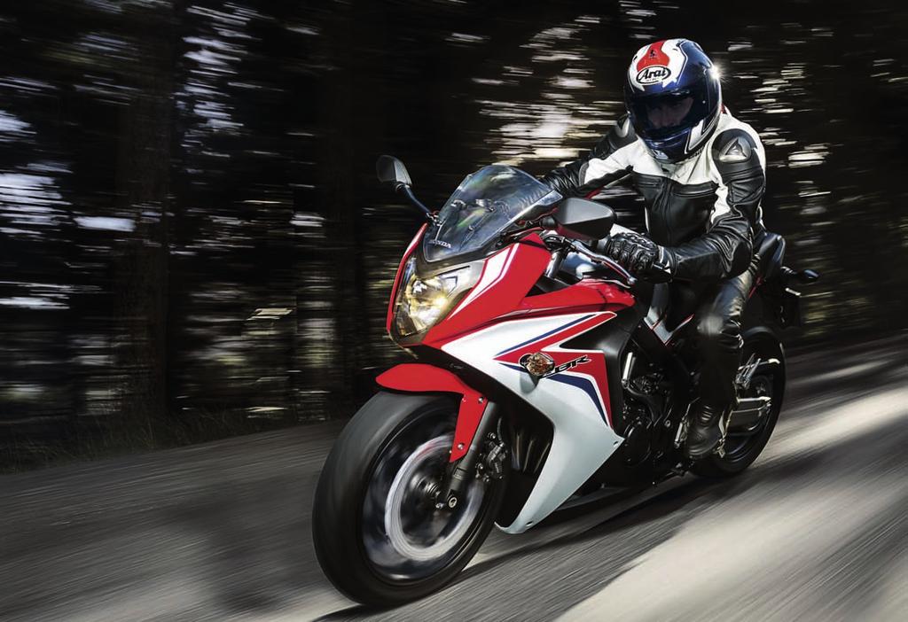 CBR650F Brand new from the wheels up, Honda s sporty CBR650F with its brand-new four-cylinder engine, sleek