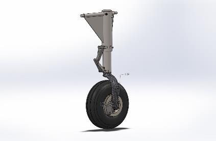 Landing gear Landing gear are a modified oleo strut design.