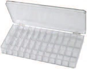 050 Plastic box with 10 compartments.