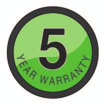 LIFESPAN & ENVIRONMENT Warranty IP Rating Operating Temperature 5 Years IP54 Wet Locations -40F - +104F Storage