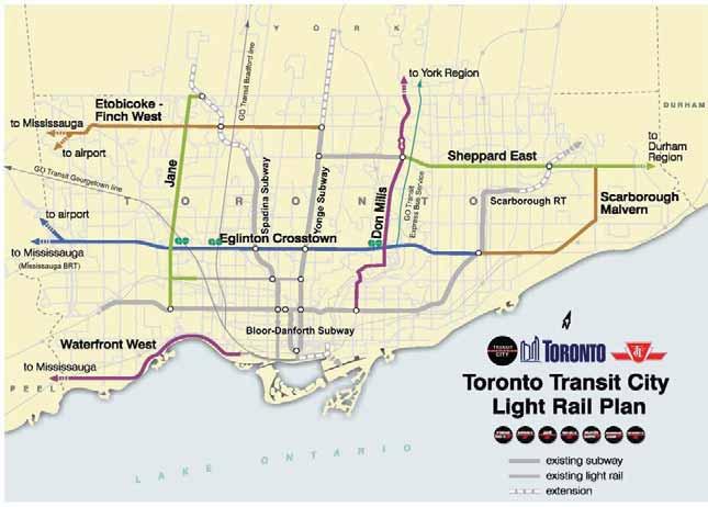 Key Objectives: Provide Important Transit Connections The LRT will be designed to provide smooth connections to existing and proposed higher-order transit facilities including: Mississauga Transit