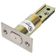 SPRING LATCH PRODUCT DIMENSIONS: Backset: 2-3/8" Faceplate Height: 2-1/4"