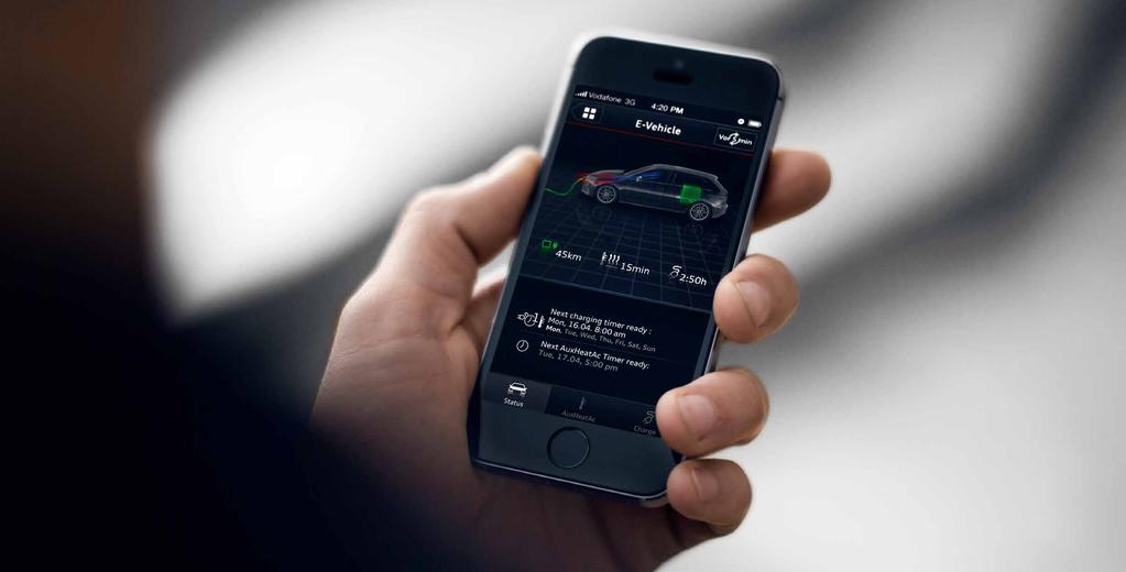 Audi Connect e-tron Services With Audi Connect e-tron Services, we haven't just redefined the way your Audi plug-in hybrid works we ve adapted the way you can control it, using the Audi MMI Connect