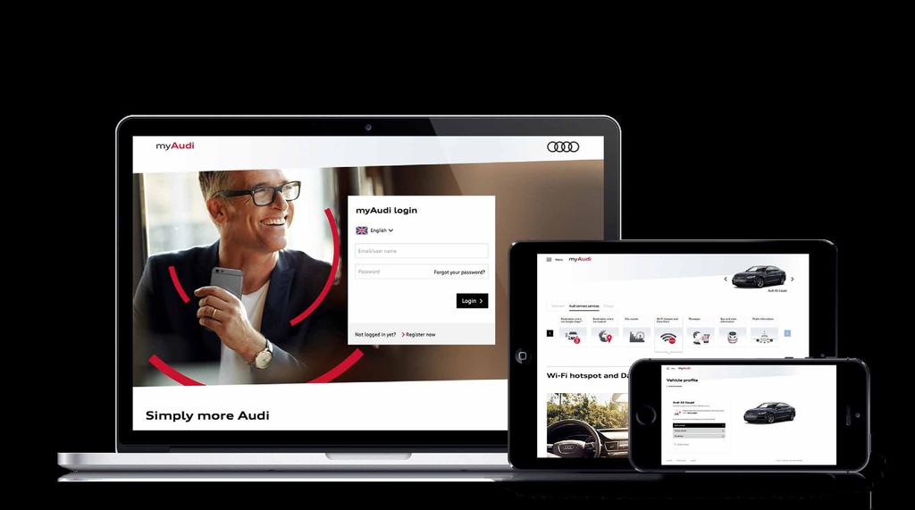 myaudi registration and Audi Connect Services activation All the updates you need, all in one place.