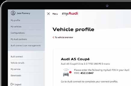 Vehicles with Audi Connect Safety and Service and e-tron Services For security purposes and in order for you to make the most of your Audi Connect Safety and Service and/or e-tron services, you will