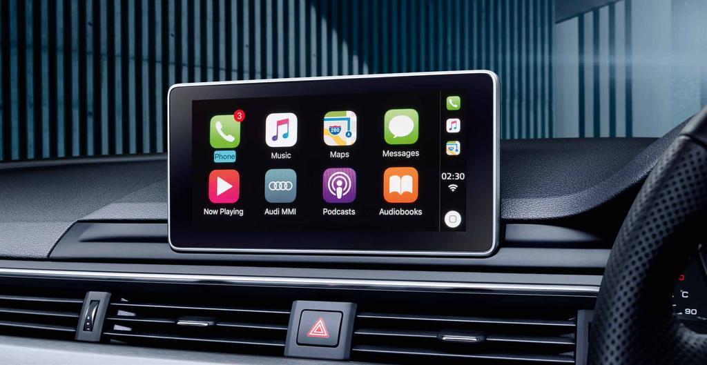 Audi Smartphone Interface Imagine being able to use your smartphone applications safely while driving.