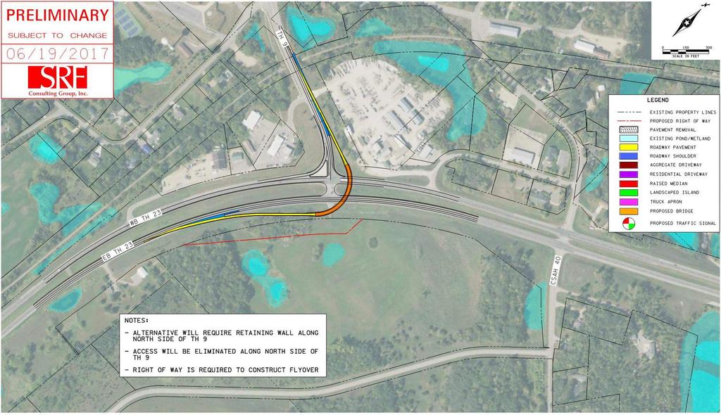 OTHER ALTERNATIVES CONSIDERED Hwy 9 at Hwy 23 Alternative dismissed because: - Does not maintain mobility corridor function - Higher cost alternative Construct Roundabout Alternative dismissed