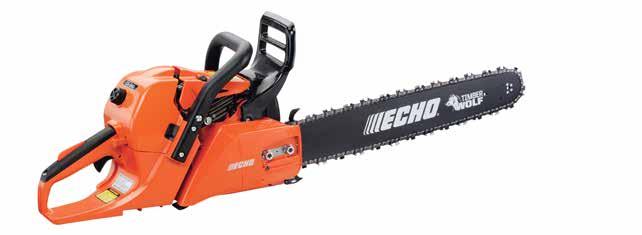 . Tip contact may cause the guide bar to move suddenly upward and backward which may cause serious injury.. Always use two hands when operating chain saw.