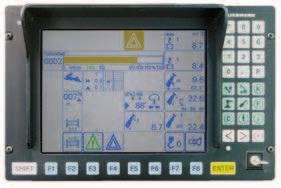 Colour monitor Touch displays The readability of the data on the monitor of the LICCON2 control system in the crane cab is enhanced by the colour display.