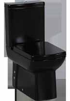 LARA FLUSH FIT SOFT CLOSE SEAT Clos Coupld, Flush Fitting WC Pan & Soft-Clos Sat 395.00 OPEN BACK ALSO AVAILABLE IN BLACK & RED WC Opn Back 600mm Short Projction 395.