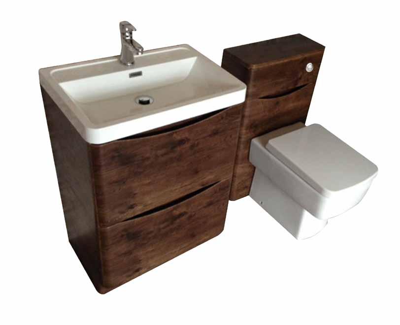 Bathroom Furnitur CAPITAL FURNITURE Ellington Cloakroom Unit C/W Cramic Basin, Chrom Handl and Intgral Shlf 139.