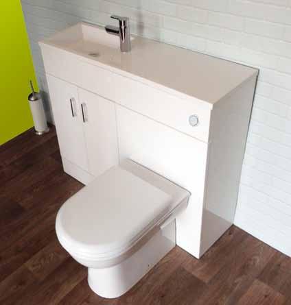 00 COMPLETE 294* *Pric xcluds Pan, Sat & Tap INTEGRAL SOFT-CLOSE HINGES HIGH QUALITY POLY MARBLE BASIN CABINETS