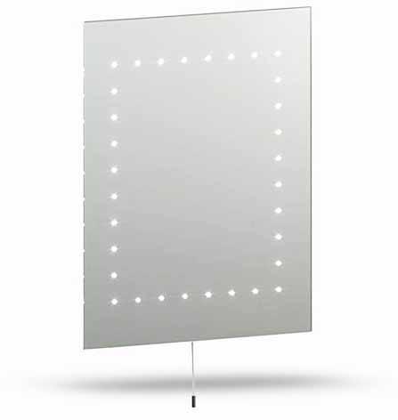 Bathroom Furnitur MIRRORS MAINS OPERATED LIGHTS Glimps ENDON & SAXBY A truly contmporary mirror, th Glimps will add a touch of styl to any bathroom.