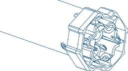 Fix the driving pulley on the motor pin until the stop pin clicks. 2 3. Insert the motor fully in the rolling tube.