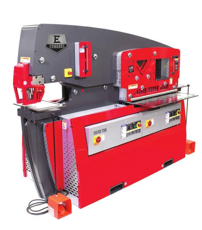 IRONERS IRONERS ELITE 110 ELITE 110/65 FOUR : FIVE : Standard (3) Punch, Flat Bar Shear & Angle Shear Open (1) Customize your ironworker with 10 optional Attachments 10 interchangeable Attachments